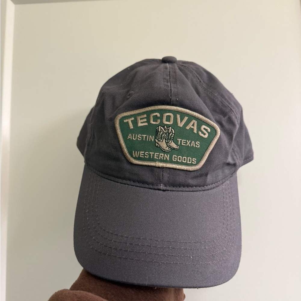 Tecovas Charcoal Cap with Green Patch